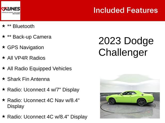 Used 2023 Dodge Challenger R/T w/ Plus Package RWD image 3