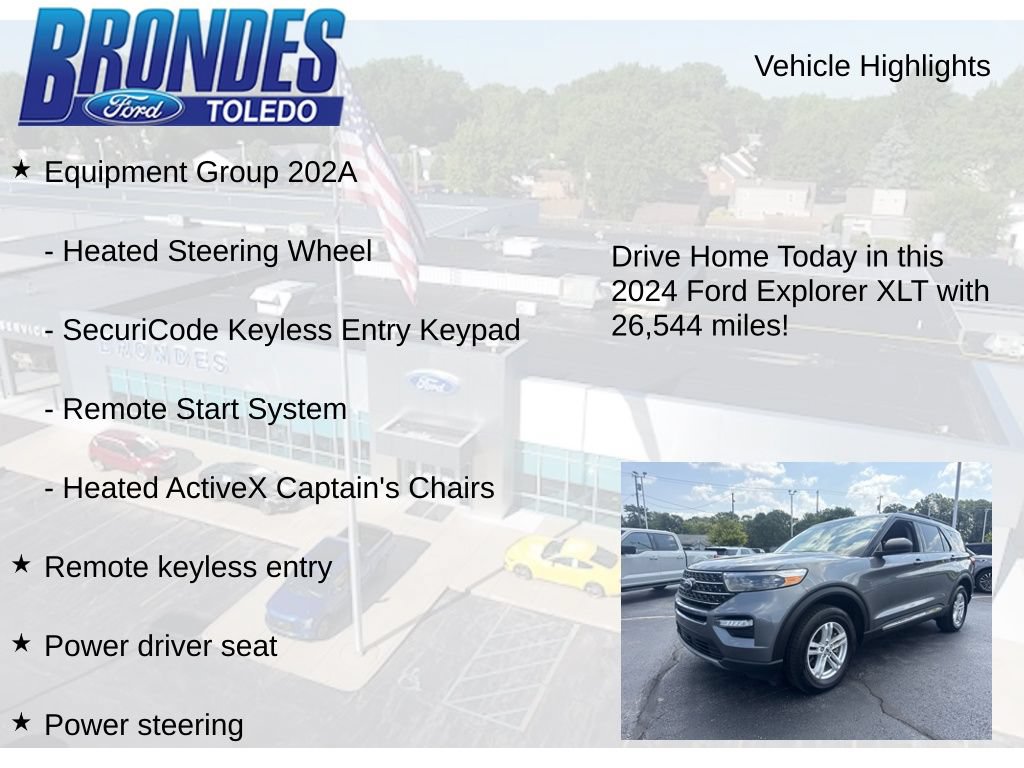 Used 2024 Ford Explorer XLT w/ Equipment Group 202A AWD/4WD image 11
