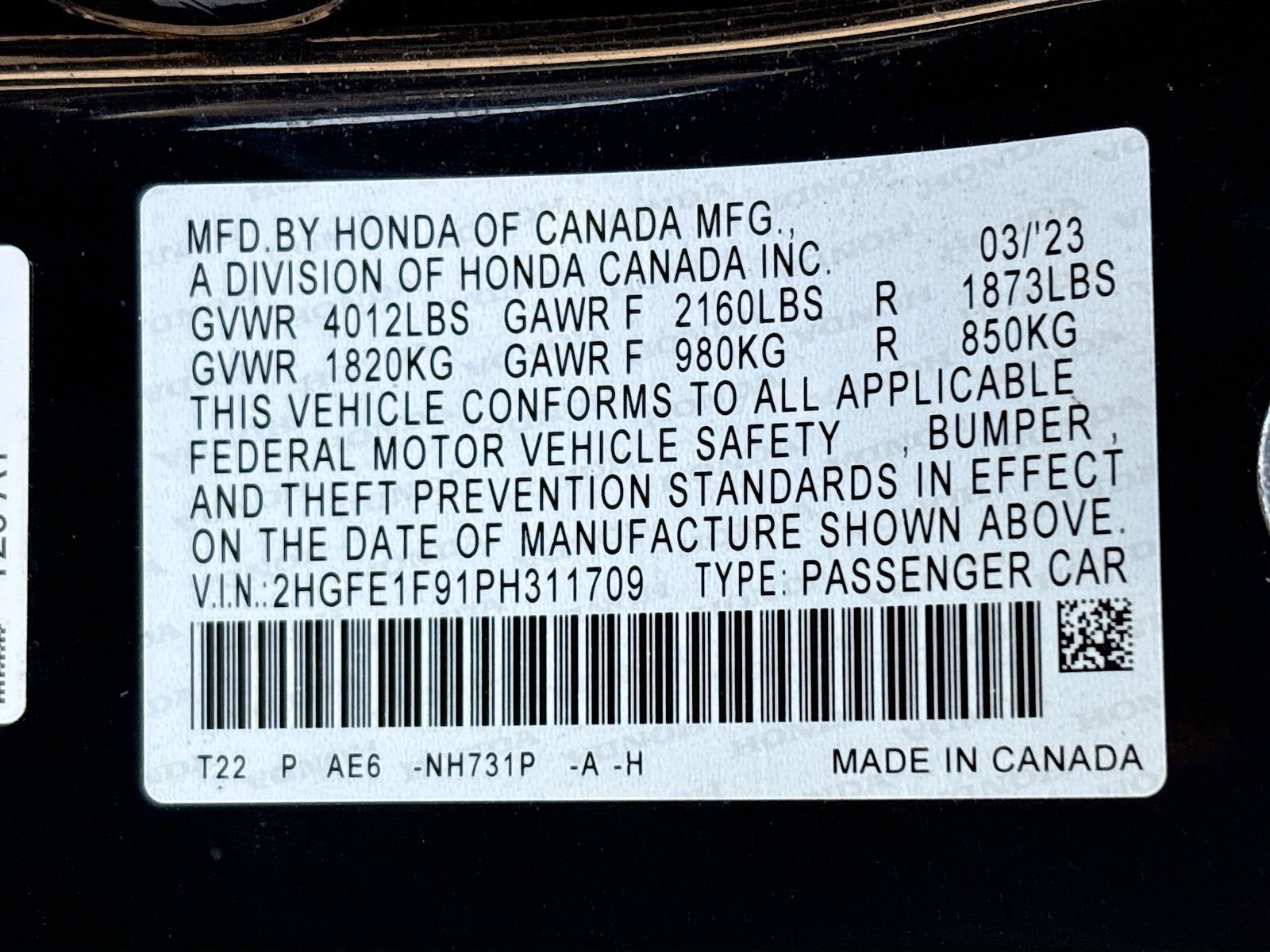 Used 2023 Honda Civic Touring image 32
