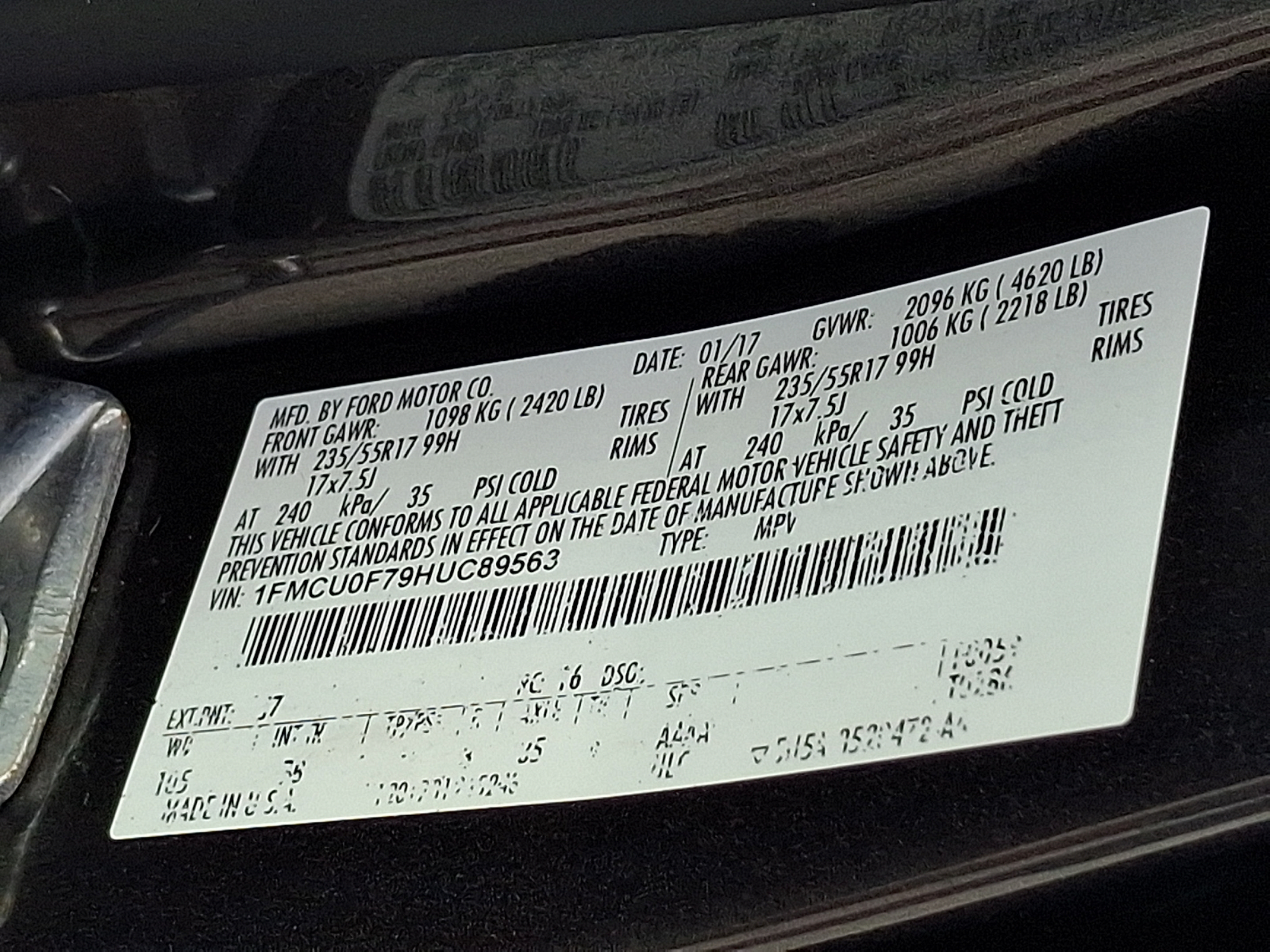 Used 2017 Ford Escape S FWD image 28