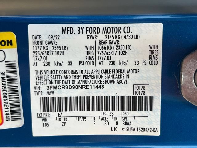 Used 2022 Ford Bronco Sport Badlands w/ Premium Package AWD/4WD image 36