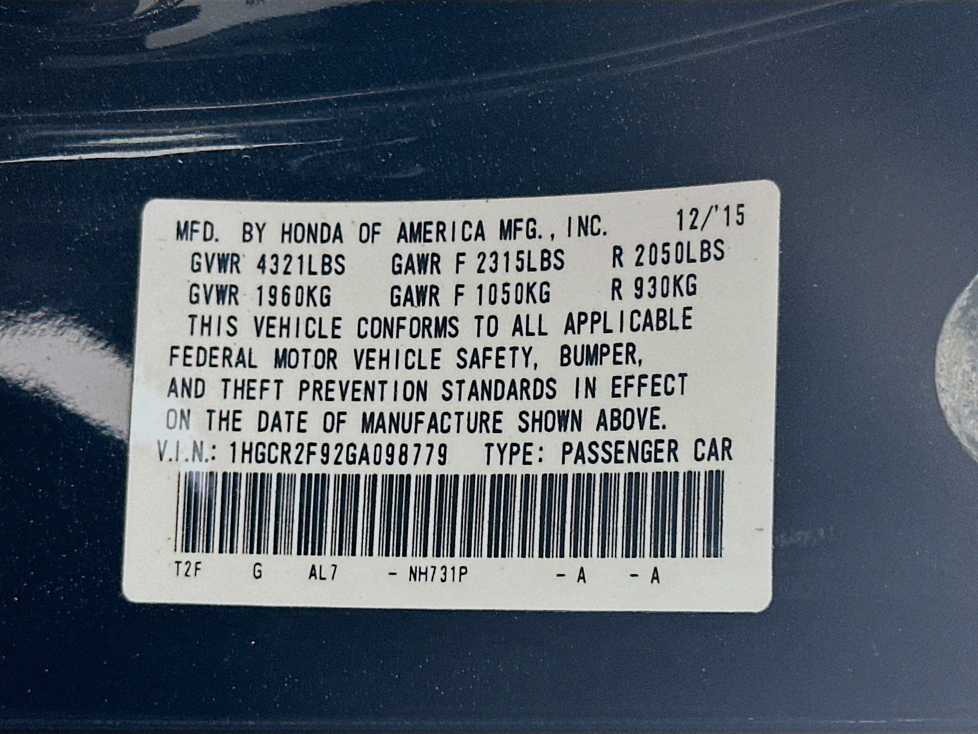Used 2016 Honda Accord EX-L image 12