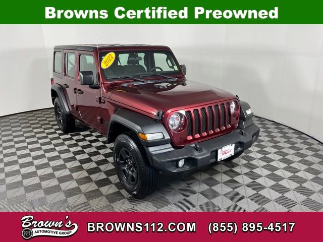 Used 2022 Jeep Wrangler Unlimited Sport image 1