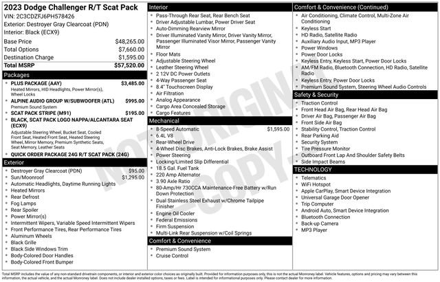 Used 2023 Dodge Challenger R/T Scat Pack w/ Plus Package image 7