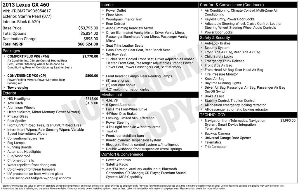 Used 2013 Lexus GX 460 w/ Comfort Plus Pkg image 5