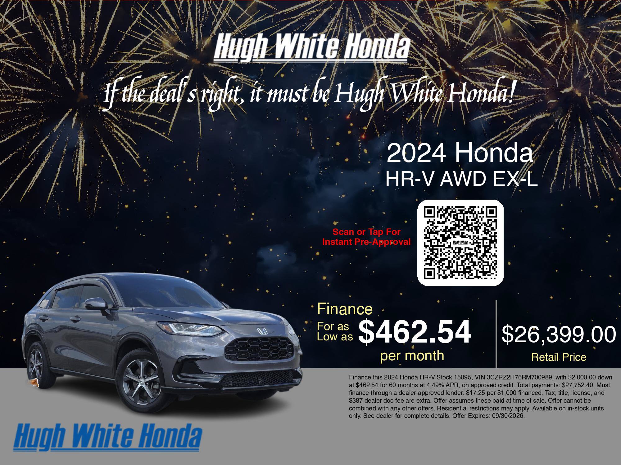 Used 2024 Honda HR-V EX-L image 33