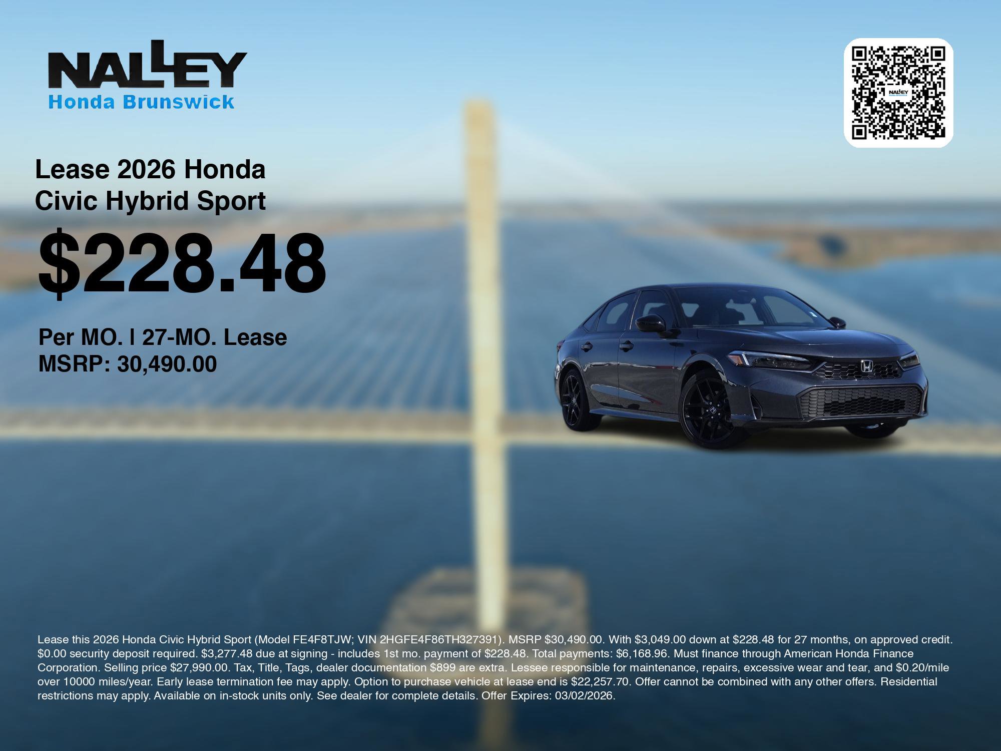 New 2026 Honda Civic Sport image 3