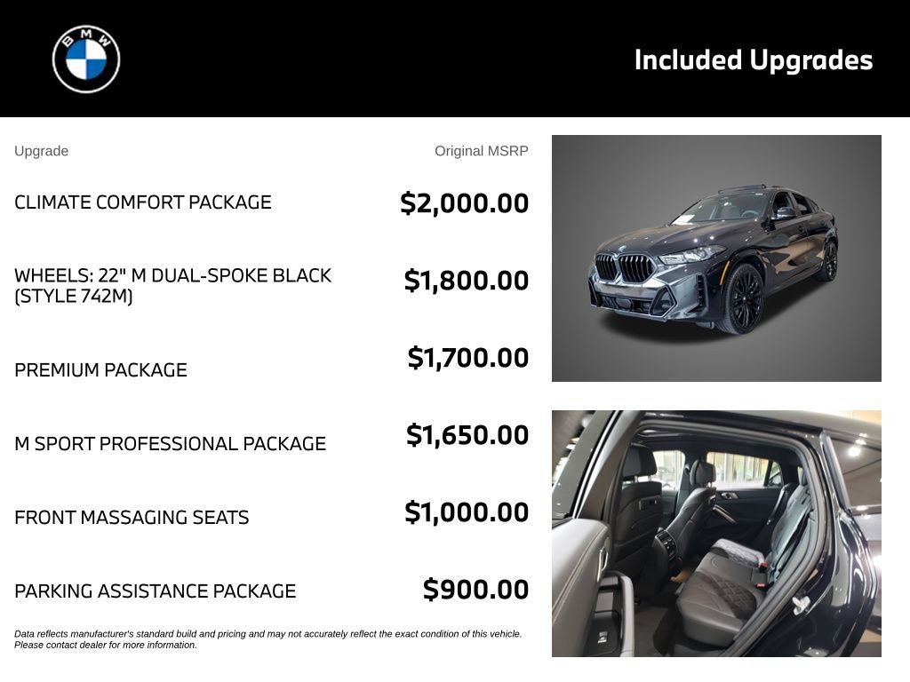 New 2027 BMW X6 xDrive40i w/ Climate Comfort Package AWD/4WD image 4