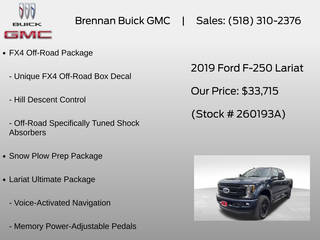Used 2019 Ford F250 Lariat w/ Lariat Ultimate Package AWD/4WD image 12