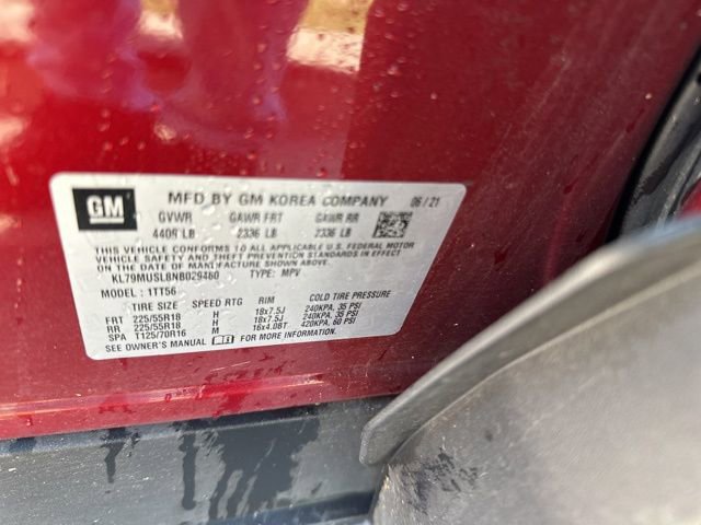 Used 2022 Chevrolet TrailBlazer RS w/ Sun and Liftgate Package AWD/4WD image 50