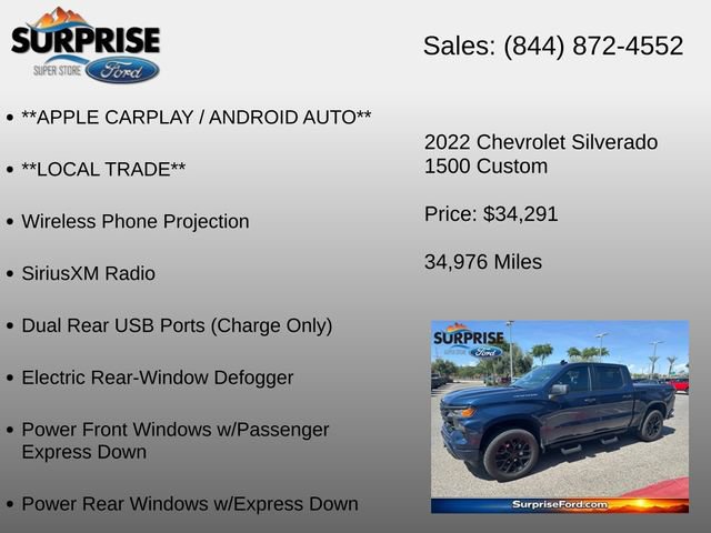 Used 2022 Chevrolet Silverado 1500 Custom AWD/4WD image 28