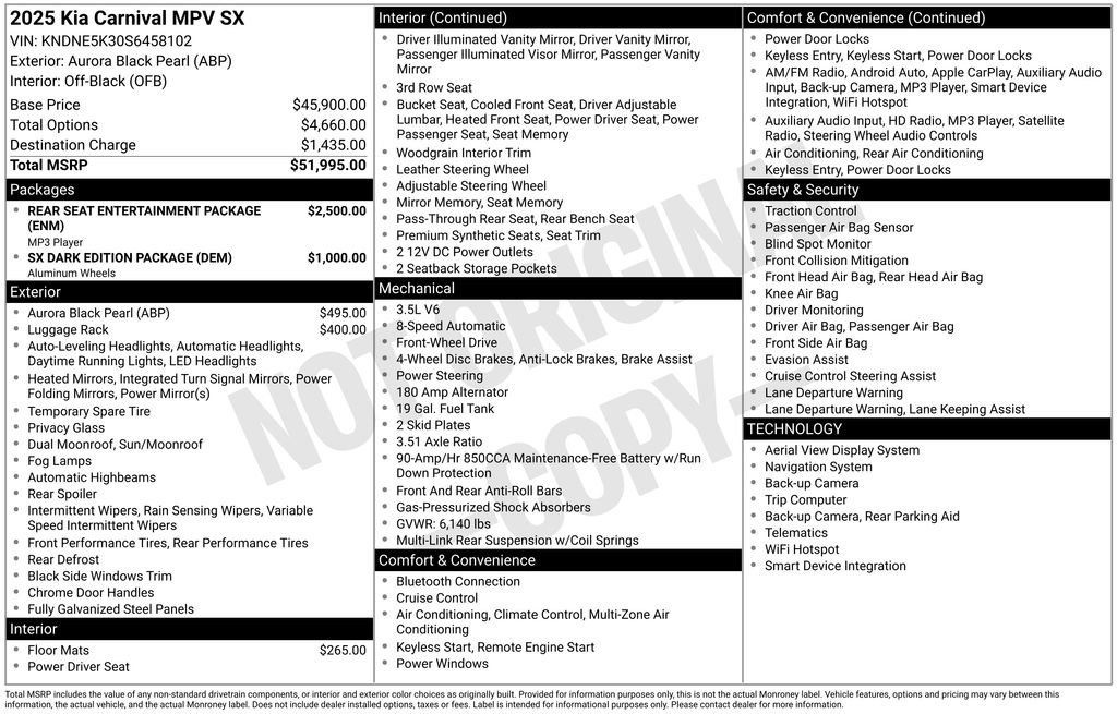 Certified 2025 Kia Carnival SX image 10