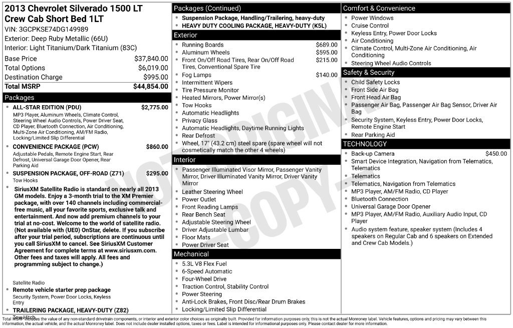 Used 2013 Chevrolet Silverado 1500 LT w/ All-Star Edition AWD/4WD image 2