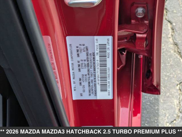 New 2026 MAZDA MAZDA3 Hatchback w/Premium Plus Pkg AWD/4WD image 15