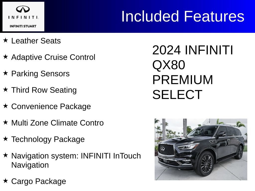 Certified 2024 INFINITI QX80 Premium Select w/ Cargo Package image 4