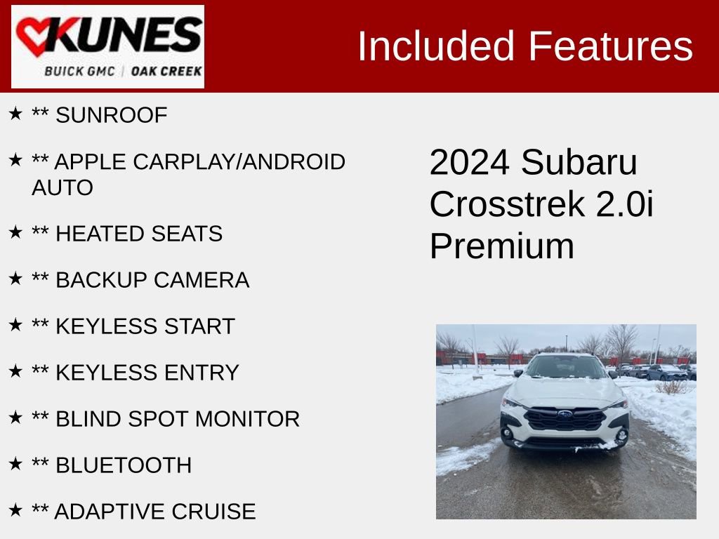 Used 2024 Subaru Crosstrek 2.0i Premium image 2