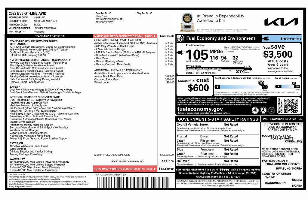 Used 2022 Kia EV6 GT-Line image 4