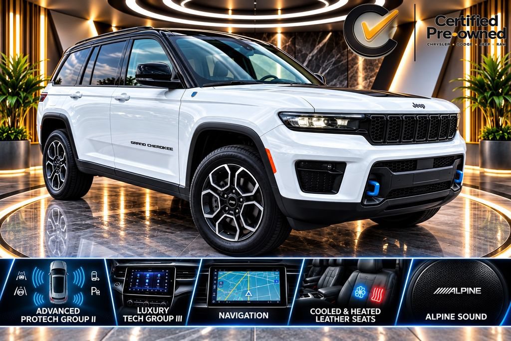 Certified 2022 Jeep Grand Cherokee Trailhawk w/ Advanced Protech Group II AWD/4WD 360° Tour