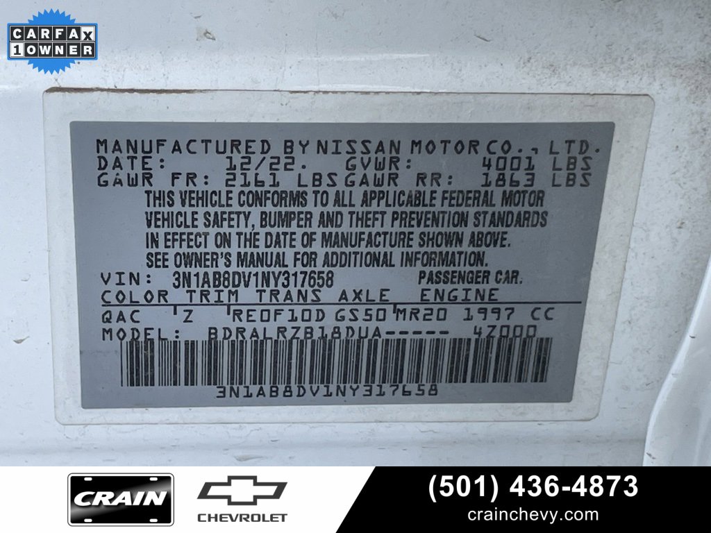 Used 2022 Nissan Sentra SR w/ Trunk Package image 33