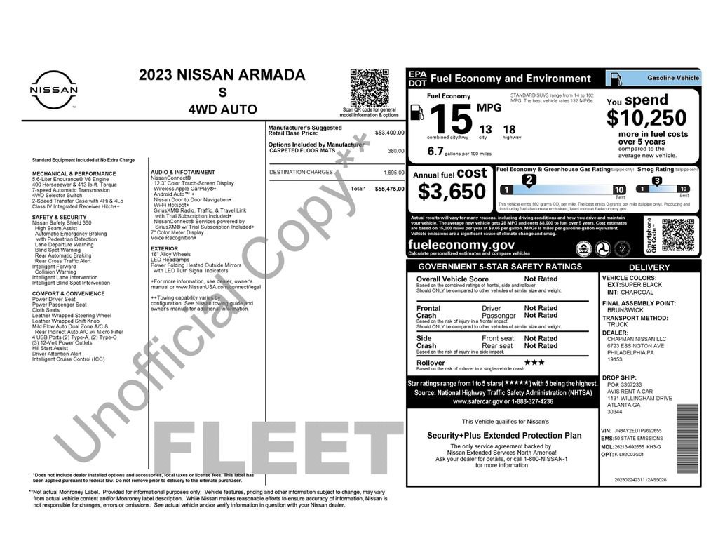 Certified 2023 Nissan Armada S image 65