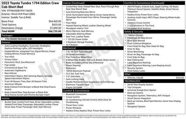 Used 2023 Toyota Tundra 1794 Edition image 4