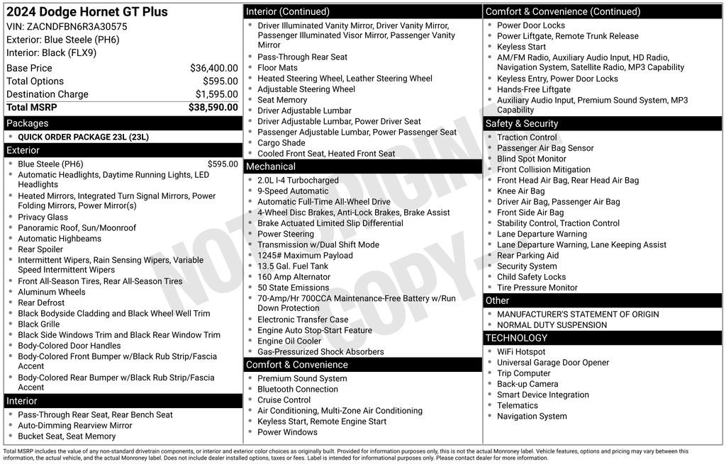 Used 2024 Dodge Hornet GT Plus image 37
