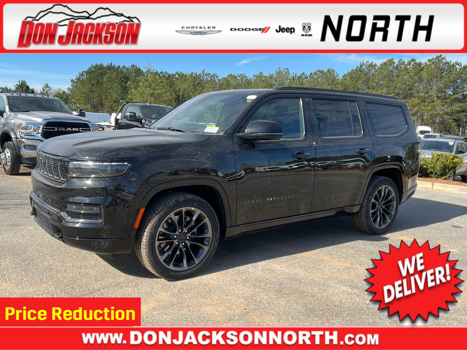 New 2025 Jeep Grand Wagoneer Series II Obsidian w/ Quick Order Packagew 28T
