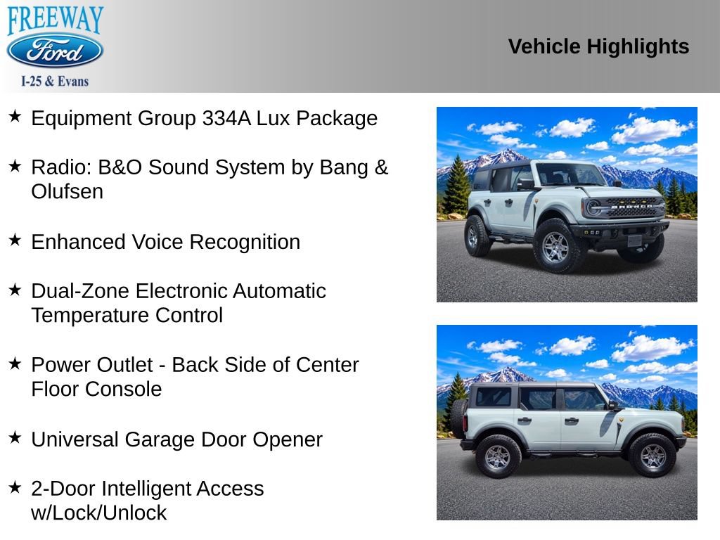 Used 2023 Ford Bronco Badlands AWD/4WD image 2