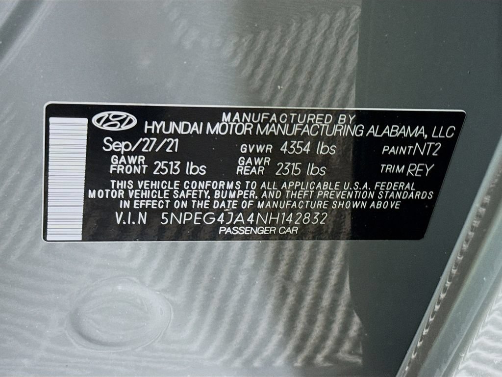 Certified 2022 Hyundai Sonata SE FWD image 33