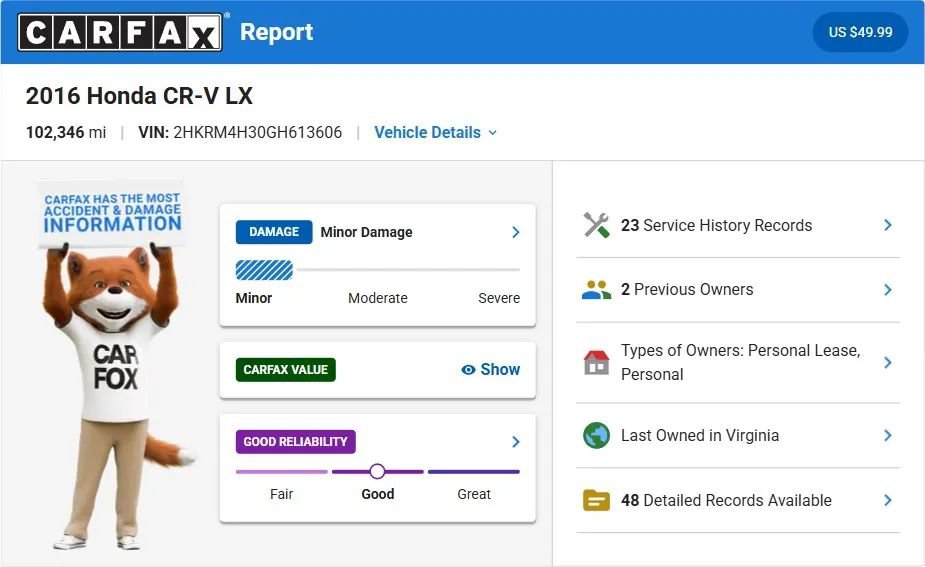 Used 2016 Honda CR-V LX image 22