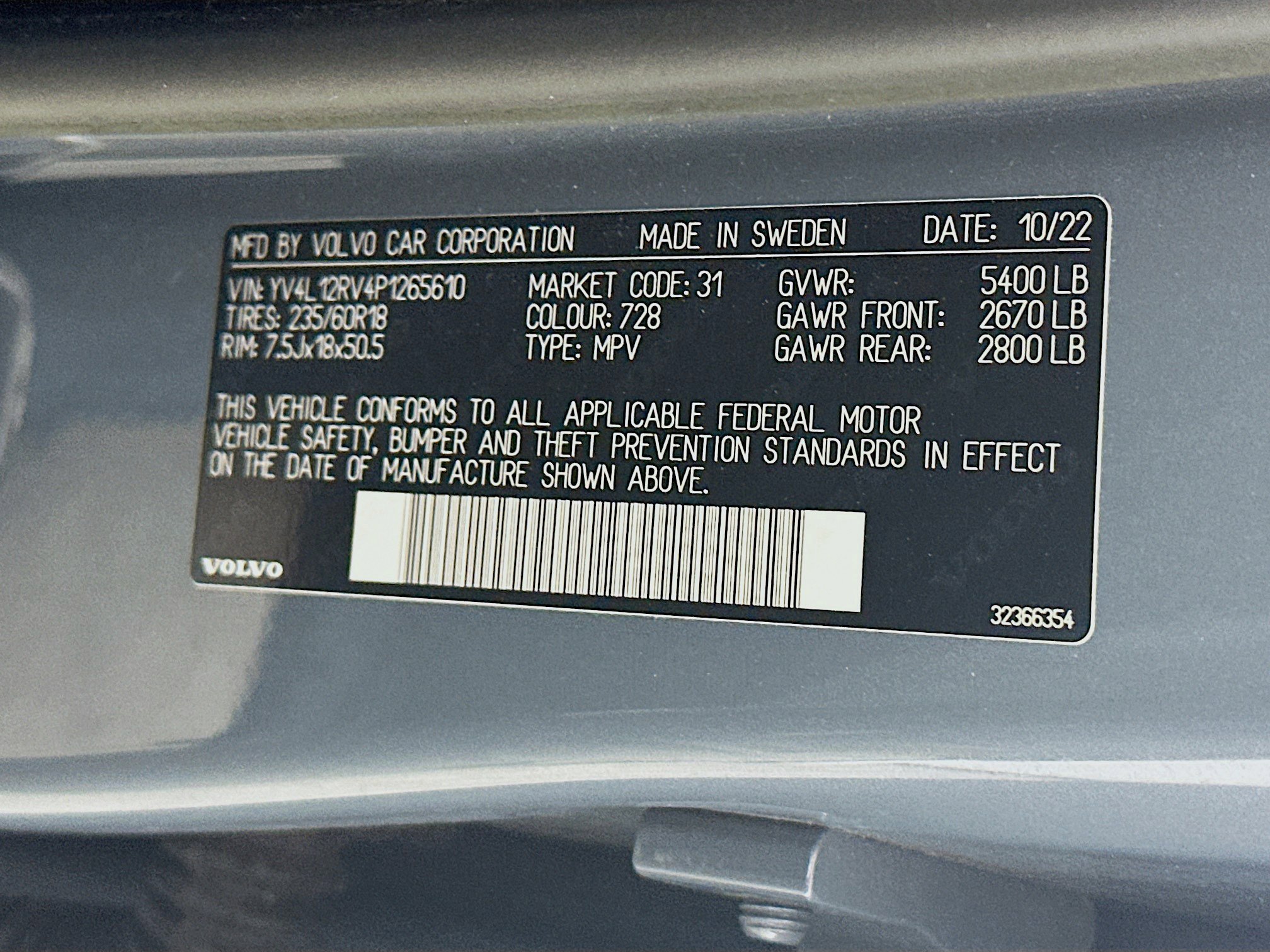 Used 2023 Volvo XC60 B5 Core AWD/4WD image 12