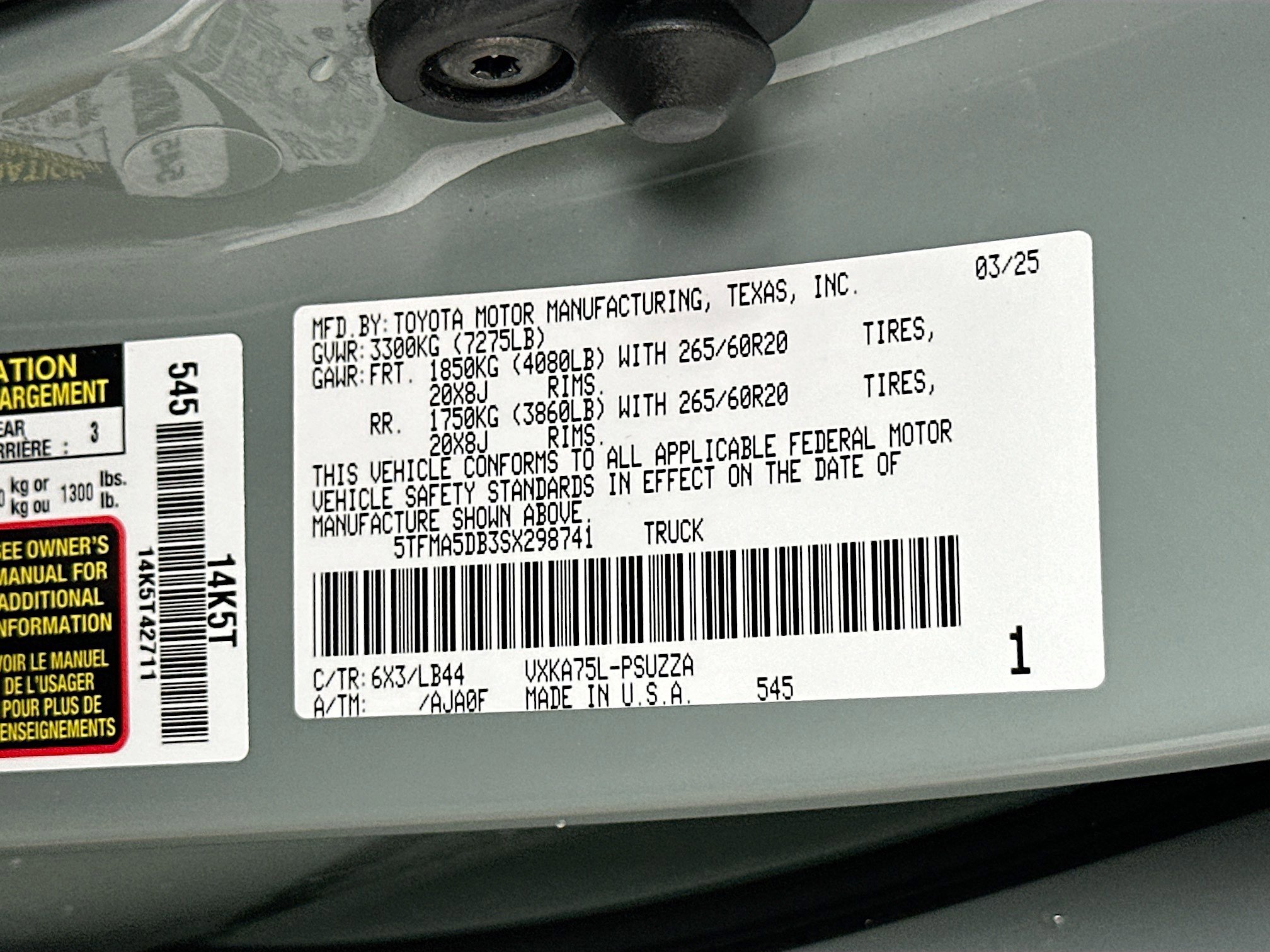 Used 2025 Toyota Tundra 1794 Edition image 36