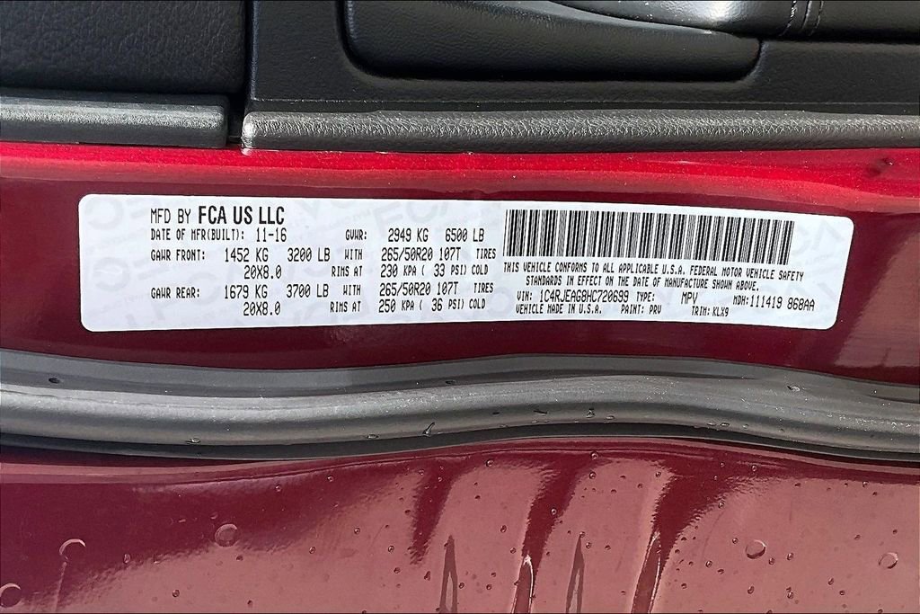 Used 2017 Jeep Grand Cherokee Altitude image 35