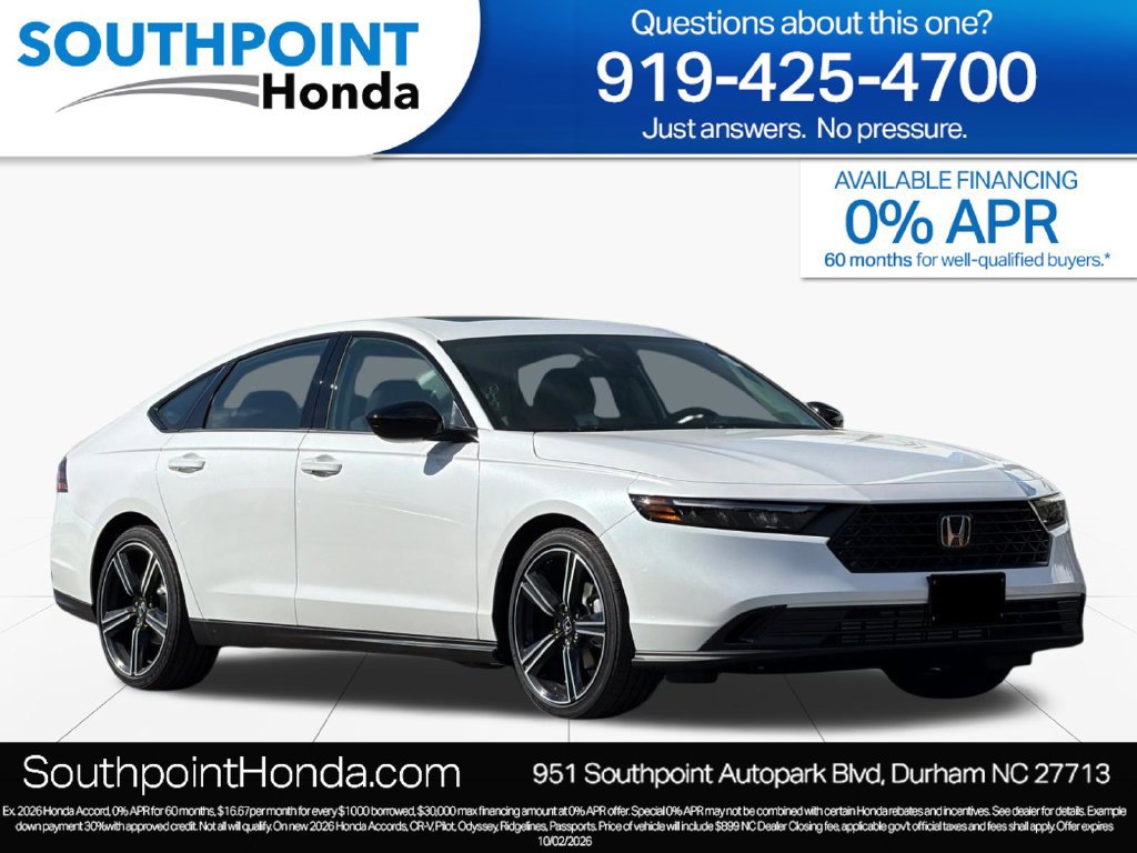 New 2026 Honda Accord SE