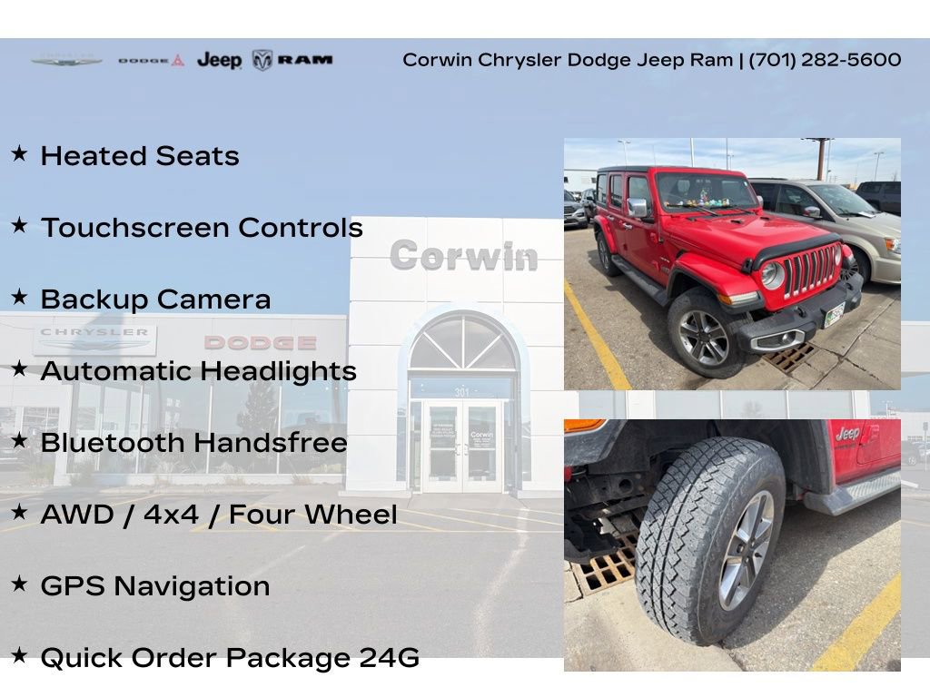 Used 2019 Jeep Wrangler Unlimited Sahara w/ Uconnect 4C Nav & Sound Group image 8