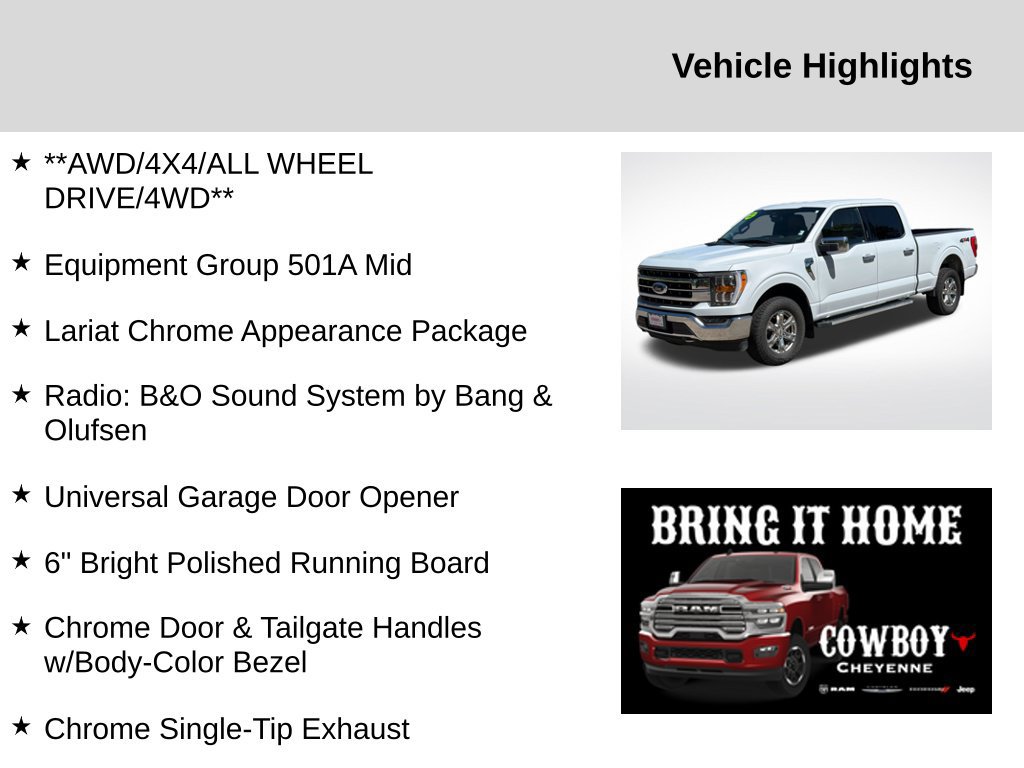 Used 2022 Ford F150 Lariat AWD/4WD image 2