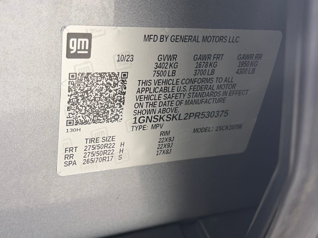 Used 2023 Chevrolet Tahoe Premier w/ Advanced Technology Package image 9