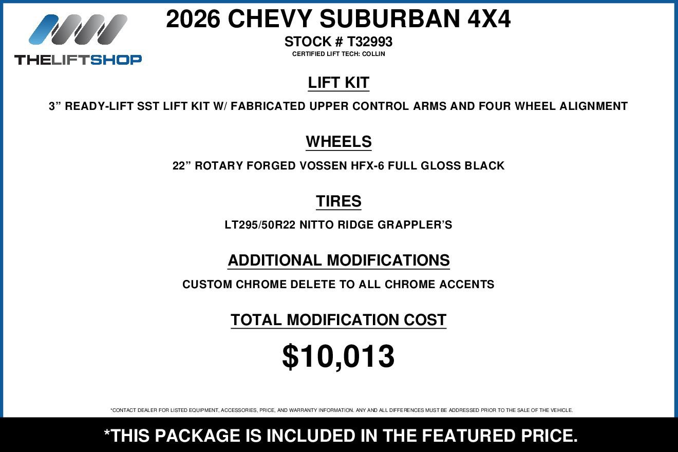Used 2026 Chevrolet Suburban Z71 w/ Comfort Package AWD/4WD image 2