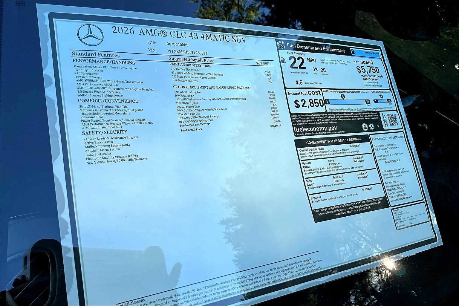 New 2026 Mercedes-Benz GLC 43 AMG 4MATIC image 17