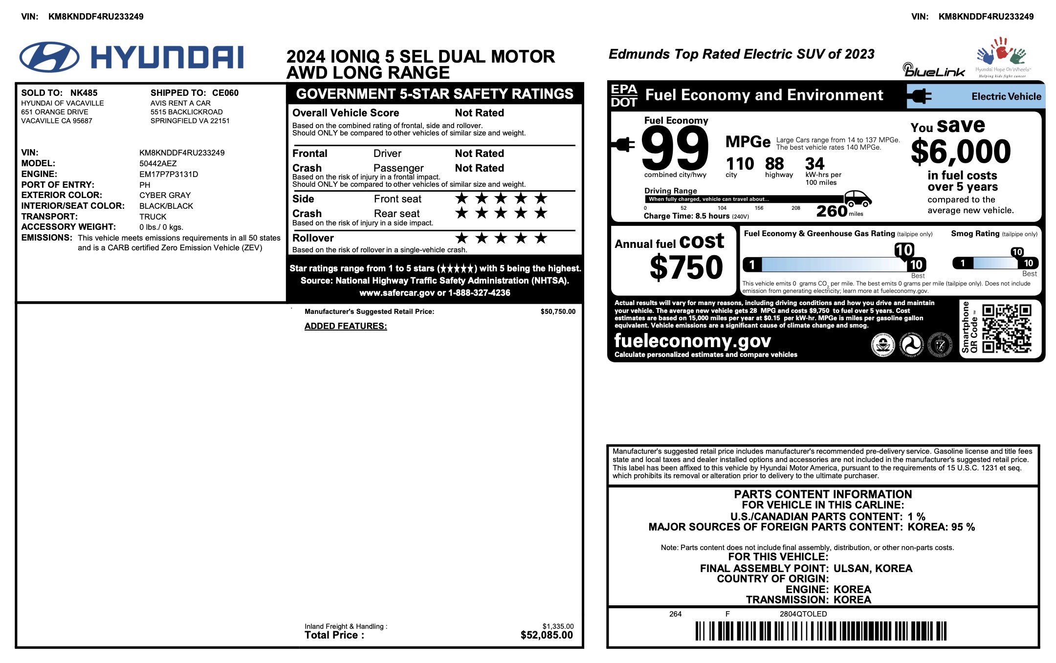 Used 2024 Hyundai Ioniq 5 SEL image 4