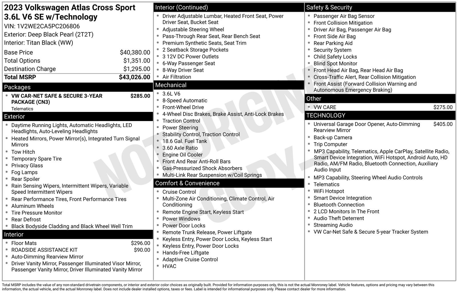 Used 2023 Volkswagen Atlas Cross Sport SE FWD image 35