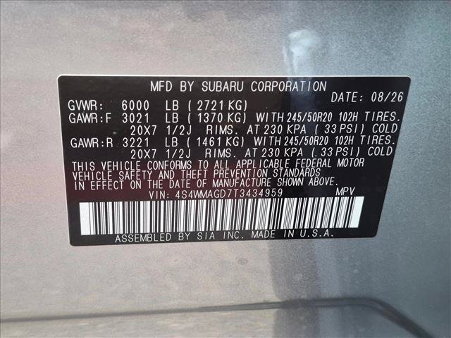 New 2026 Subaru Ascent Limited AWD/4WD image 19
