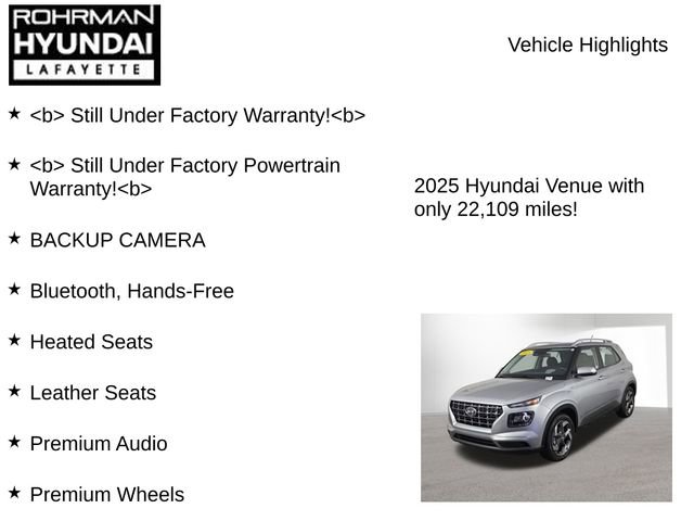 Used 2025 Hyundai Venue SEL image 7