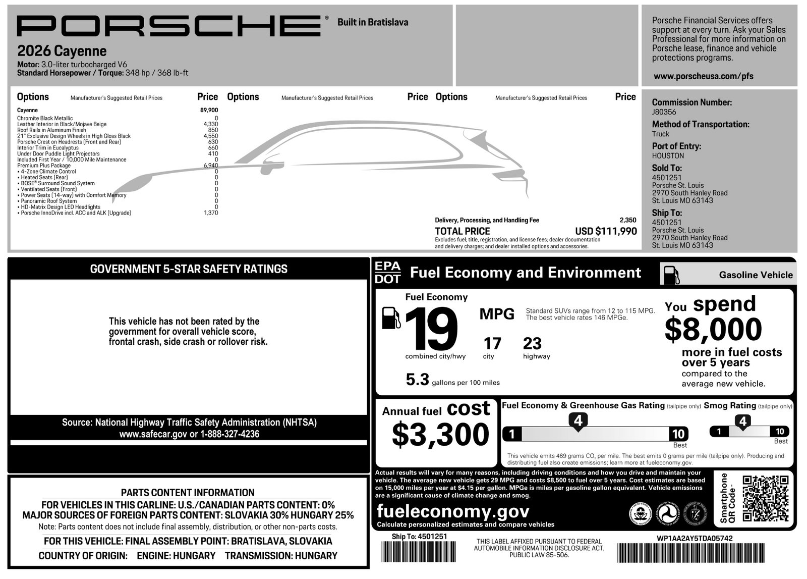 New 2026 Porsche Cayenne AWD/4WD image 48