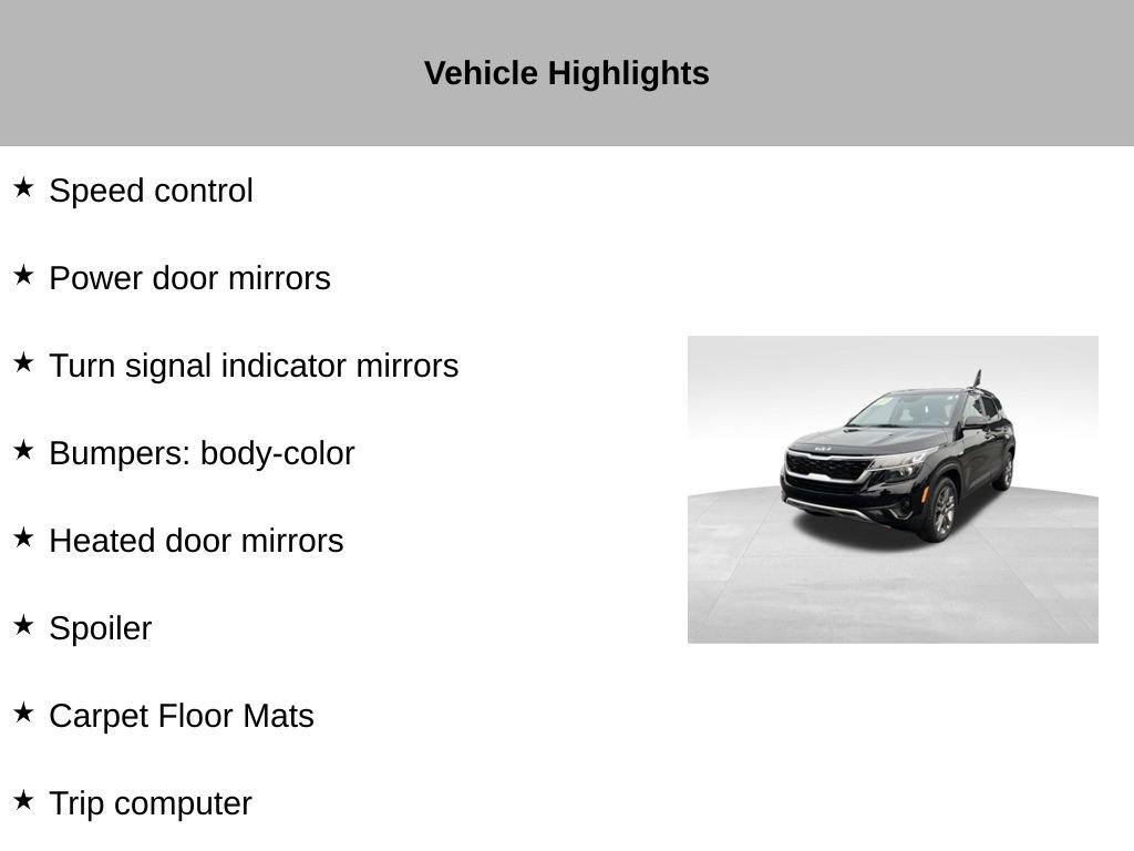 Certified 2023 Kia Seltos S w/ Navigation Package AWD/4WD image 55