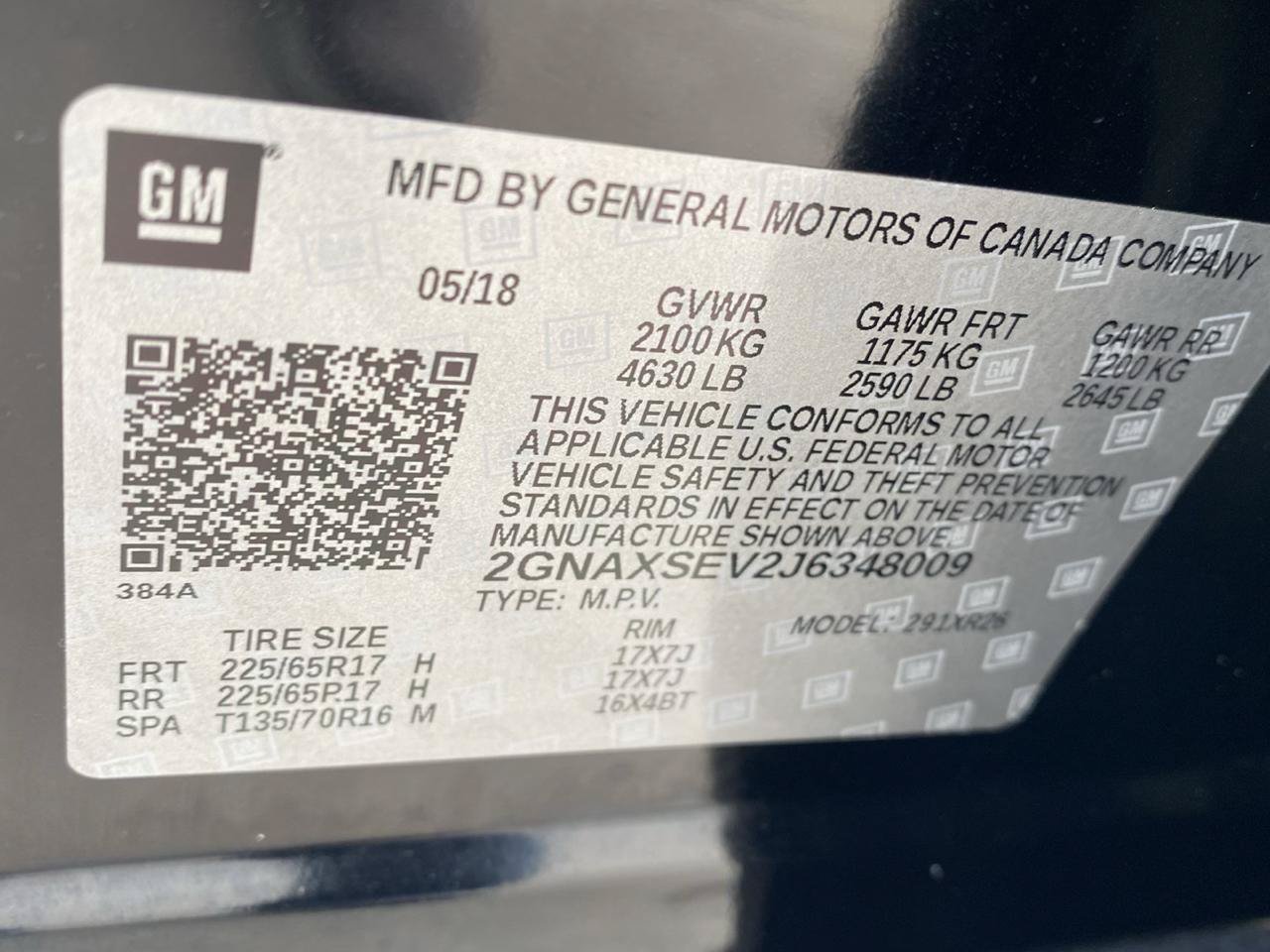 Used 2018 Chevrolet Equinox LT AWD/4WD image 17