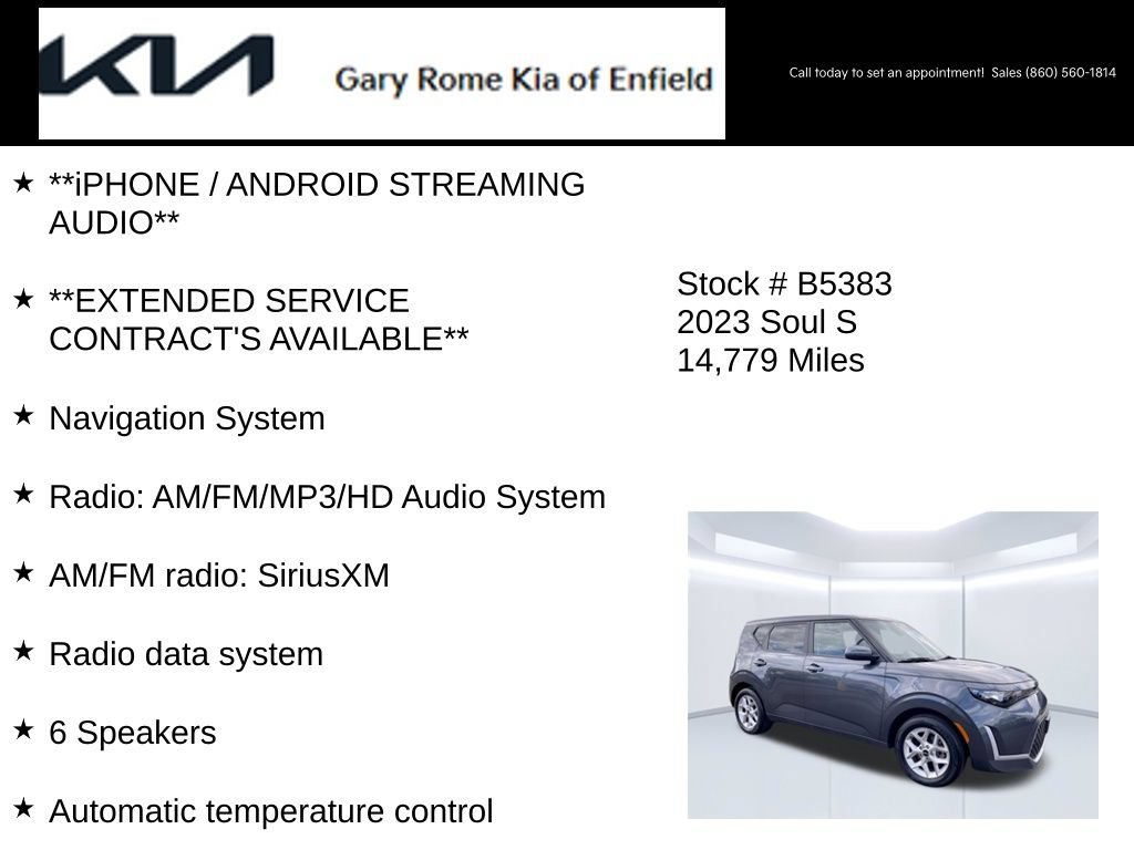 Certified 2023 Kia Soul S FWD image 14