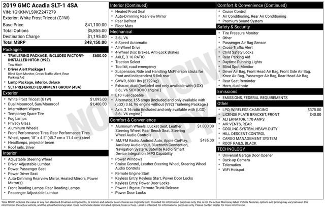 Used 2019 GMC Acadia SLT image 27