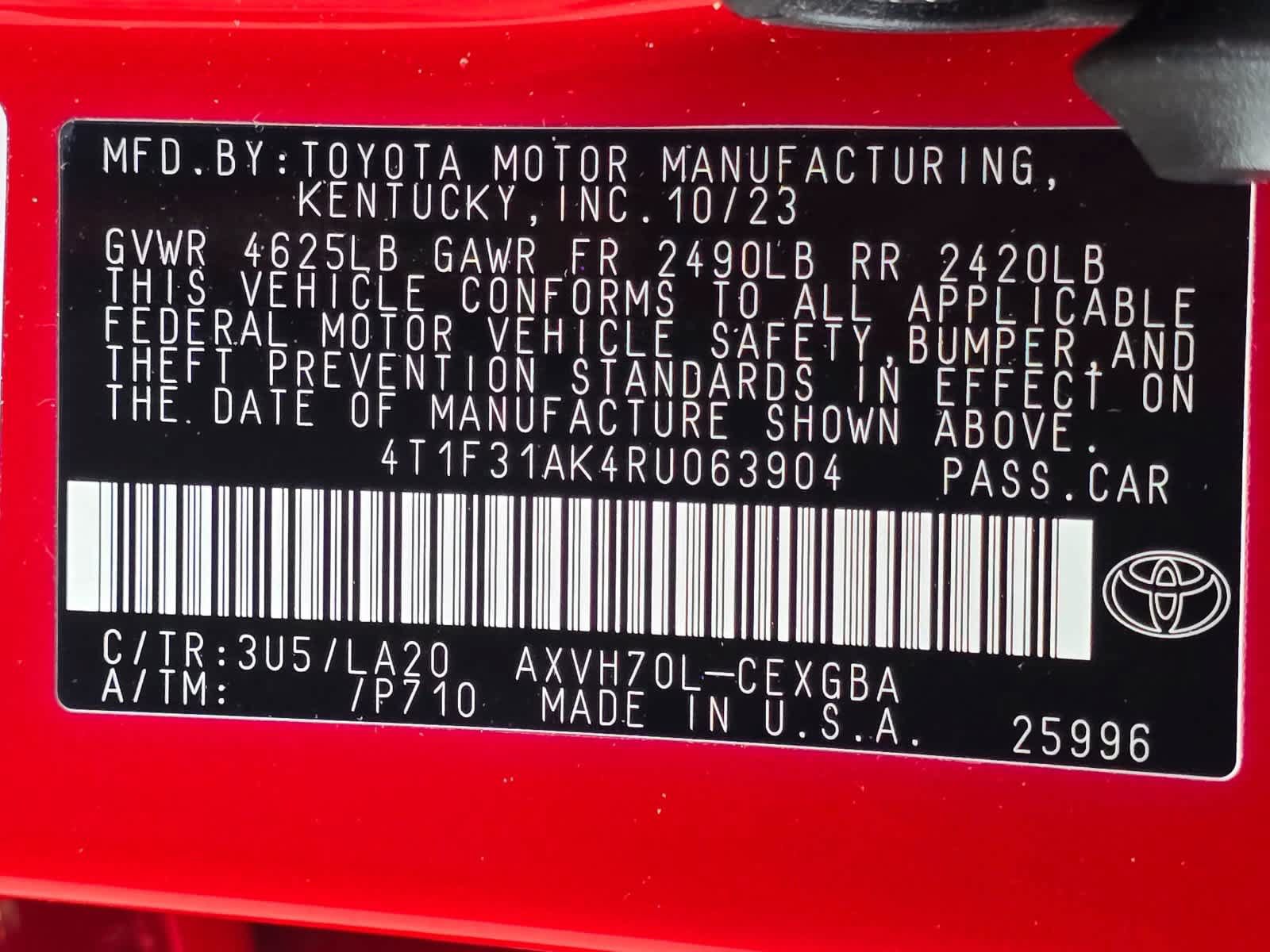 Used 2024 Toyota Camry XLE w/ Navigation Package FWD image 32