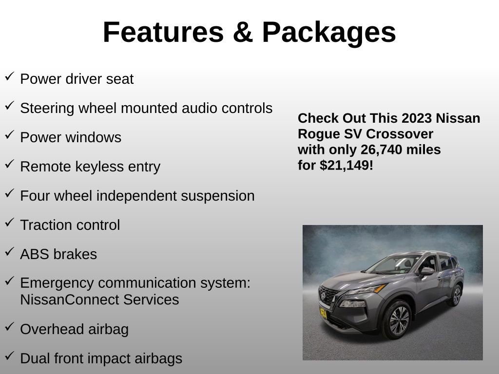 Used 2023 Nissan Rogue SV w/ SV Premium B Package image 13